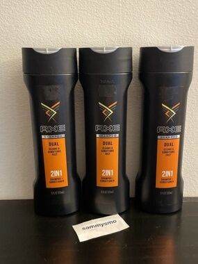 Axe Dual 2-in-1 Shampoo + Conditioner, 12 fl oz, x3